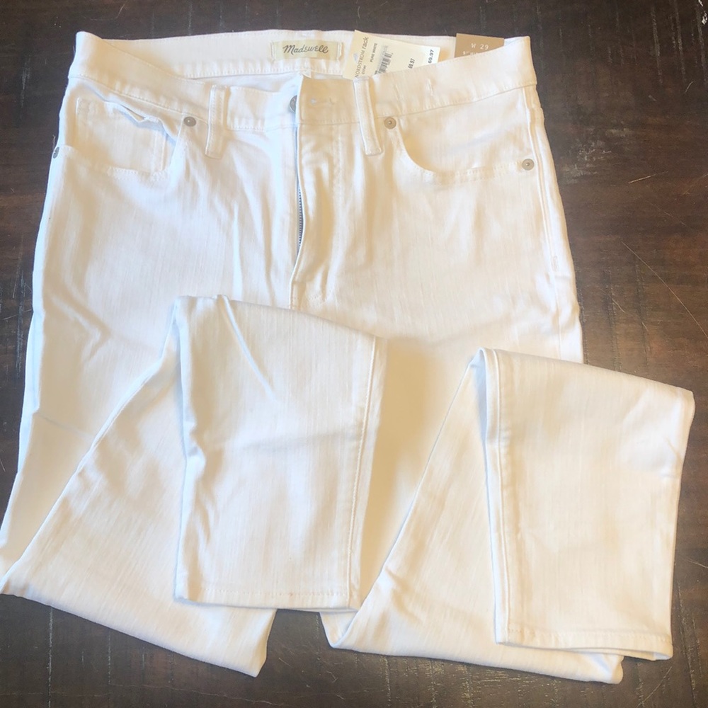 Madewell Brand new white jeans